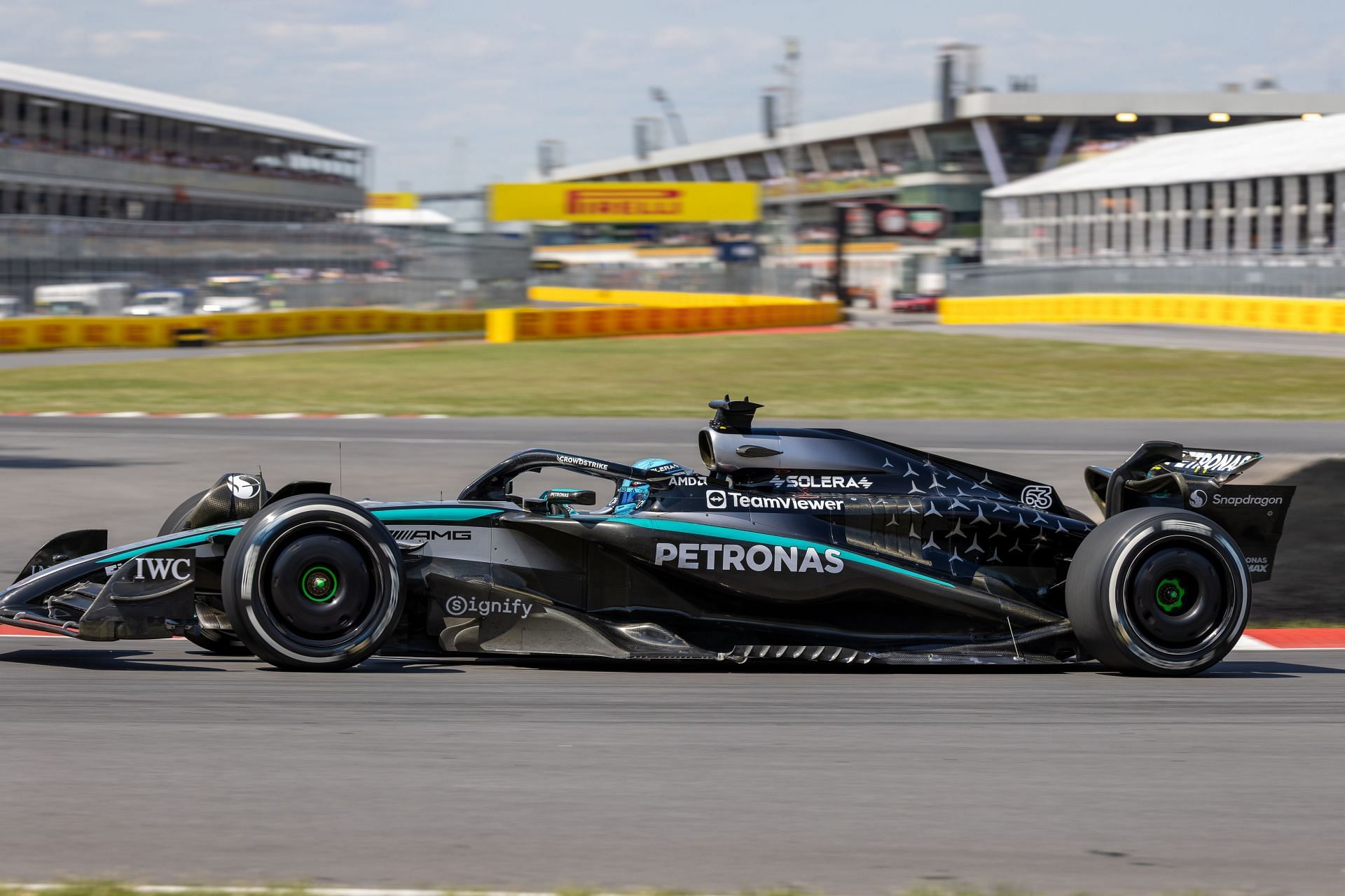 George Russell drives the W16 during the Formula 1 Pirelli Grand Prix Du Canada in Montreal, Canada - Source: Getty